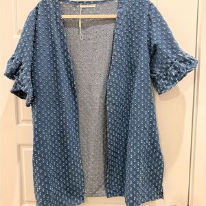 Blue Floral Women's Top